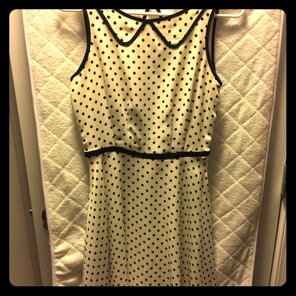 Polka dot A-line dress